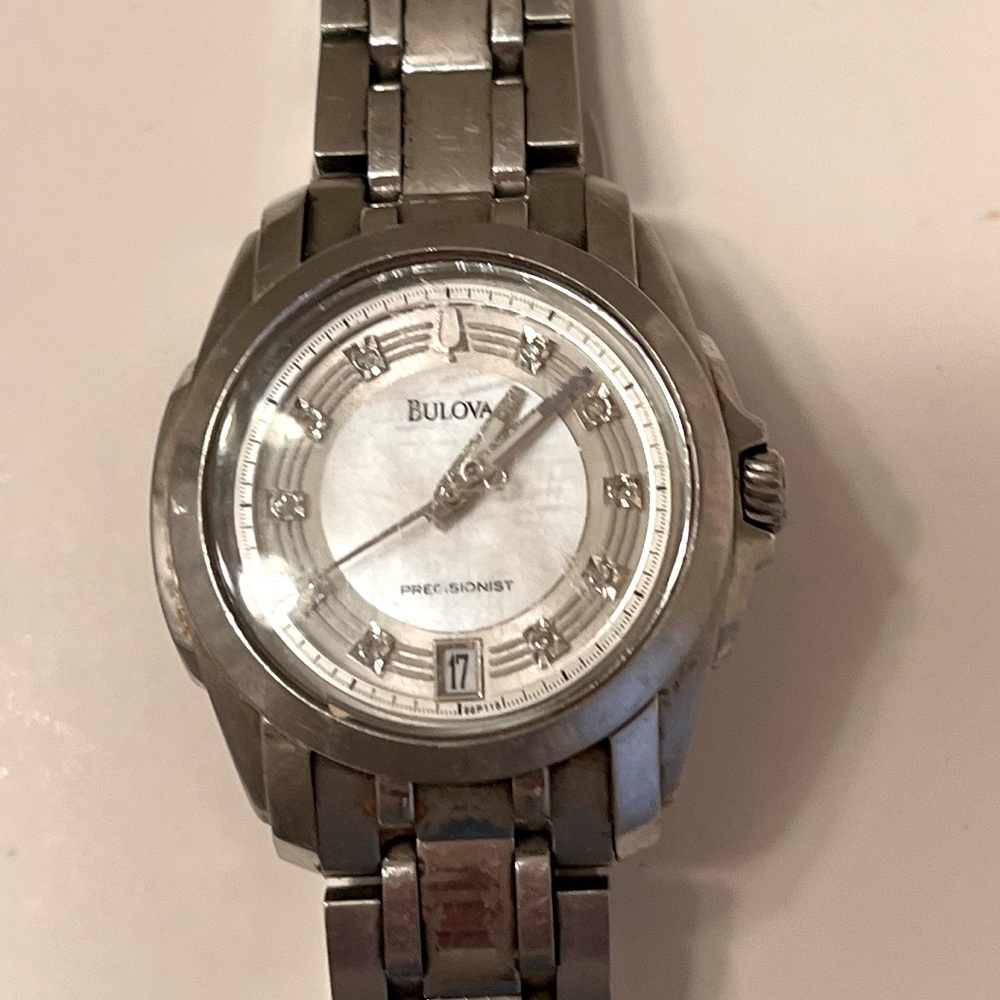 Stainless Steel Swarovski Dial Bracelet Watch